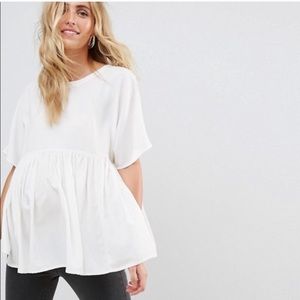 NWT ASOS Maternity Peplum Top